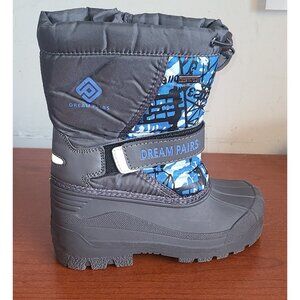 Kids Snow Boots Sz.12 Kamik Dream Pairs Snowcoast Navy Zip, Drawstring
